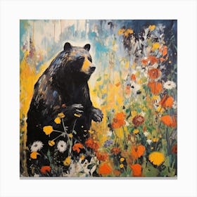 Bear in the wild Canvas Print