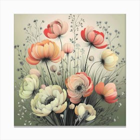 Bouquet Of Flowers Canvas Print