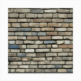 Distressed Brick Tile 18 Canvas Print