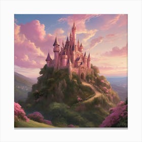 Cinderella Castle Paintings Art Print Canvas Print