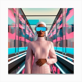 Futuristic Woman 10 Canvas Print