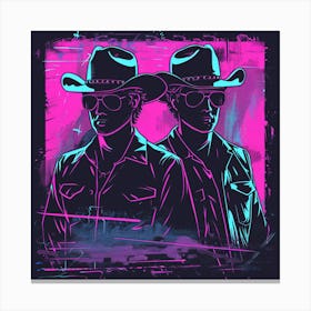 Two Cowboys 1 Canvas Print