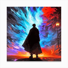 Man In A Cloak Canvas Print