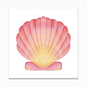 Pink Seashell 1 Canvas Print