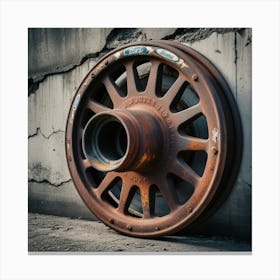 Rusty Wheel 3 Canvas Print