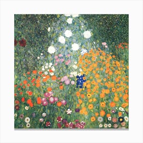 Klimt Flower Garden 1907 1 Canvas Print