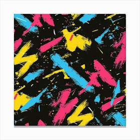 Colorful Strokes (7) Canvas Print