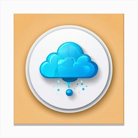 Cloud Icon Canvas Print