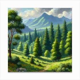 Landscape Painting 4 Canvas Print