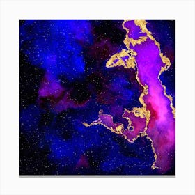 100 Nebulas in Space with Stars Abstract n.114 Canvas Print