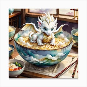 Dragon Noodle Bowl 2 Canvas Print