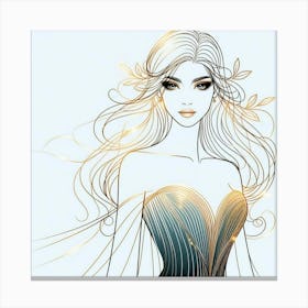 A lady 4 Canvas Print