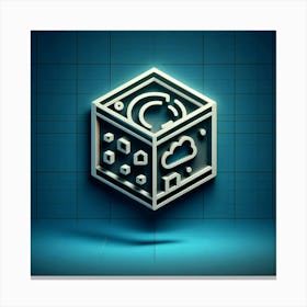 Cube Logo Canvas Print