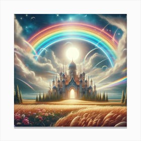 Rainbow Castle Canvas Print