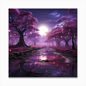 Purple Forest Canvas Print