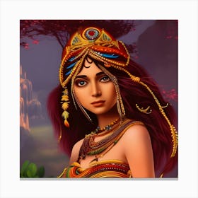 Egyptian Princess 1 Canvas Print