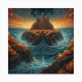 Castle Of The Ocean Canvas Print