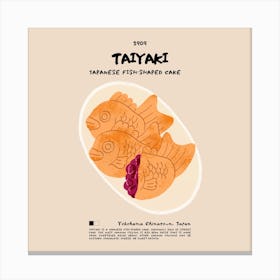 Taiyaki Square Canvas Print