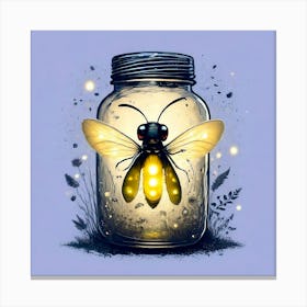 Bee In A Jar 1 Canvas Print