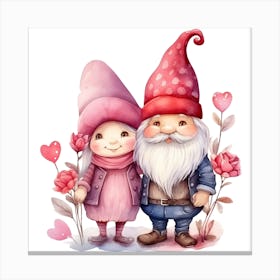 Gnome Couple Canvas Print
