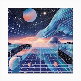 Space - - Painting Canvas Print