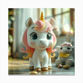 Little Unicorn 32 Canvas Print