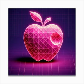 Neon Apple 1 Canvas Print