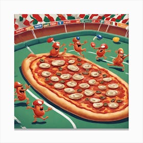 Giant Pizza Canvas Print