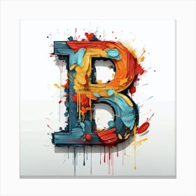 Letter B 9 Canvas Print