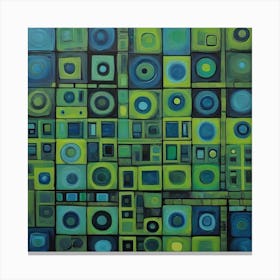 Squares And Circles Canvas Print