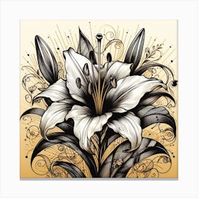 Lily flower Canvas Print