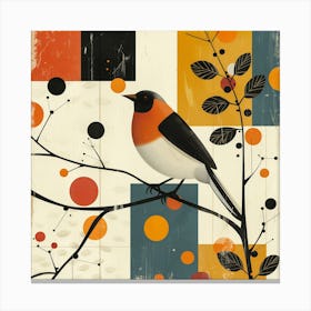 Bird On A Branch 4 Canvas Print