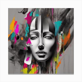 Avant Garde Abstract Face (1) Canvas Print
