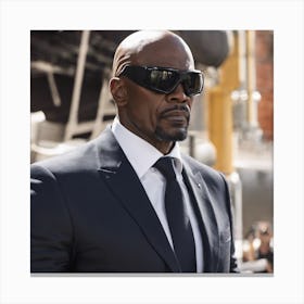 Black Man In A Suit Canvas Print