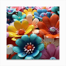 Colorful Flowers 19 Canvas Print