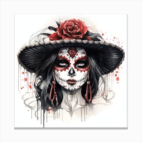 Day Of The Dead Girl Canvas Print