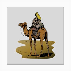 Camel Rider Canvas Print