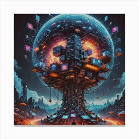 Nexus of the Future Canvas Print