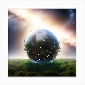 Earth In Space 43 Canvas Print