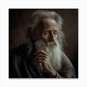 Portrait Of An Old Man 1 Canvas Print