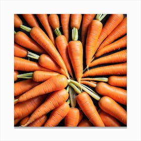 Carrots In A Circle 25 Canvas Print