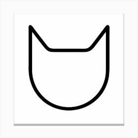 Cat Head Icon Toile