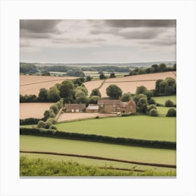 Farm In The Countryside Canvas Print