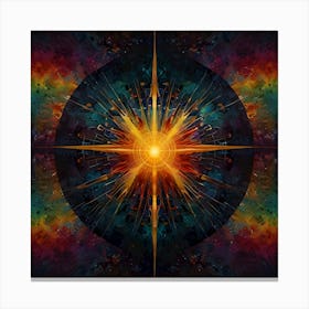 Cosmic Creation Burst Canvas Print