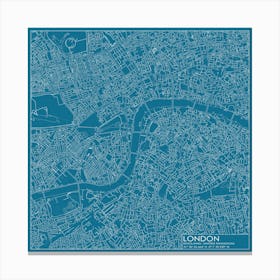 London, England, city map blueprint design Toile