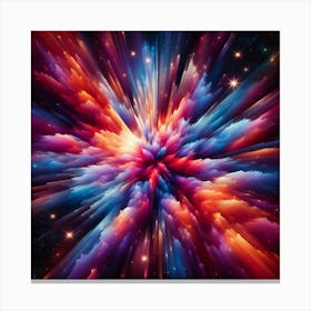 Cosmic Bloom Canvas Print