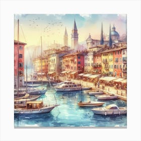 Watercolor Of Venice Canvas Print