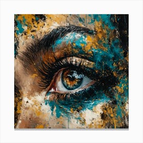 Eye Of A Woman Canvas Print