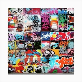 Graffiti Wall Canvas Print