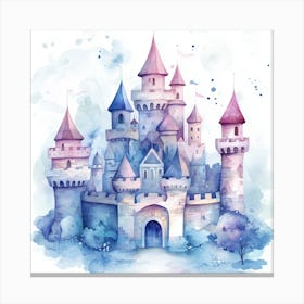 Watercolor Castle 1 Canvas Print